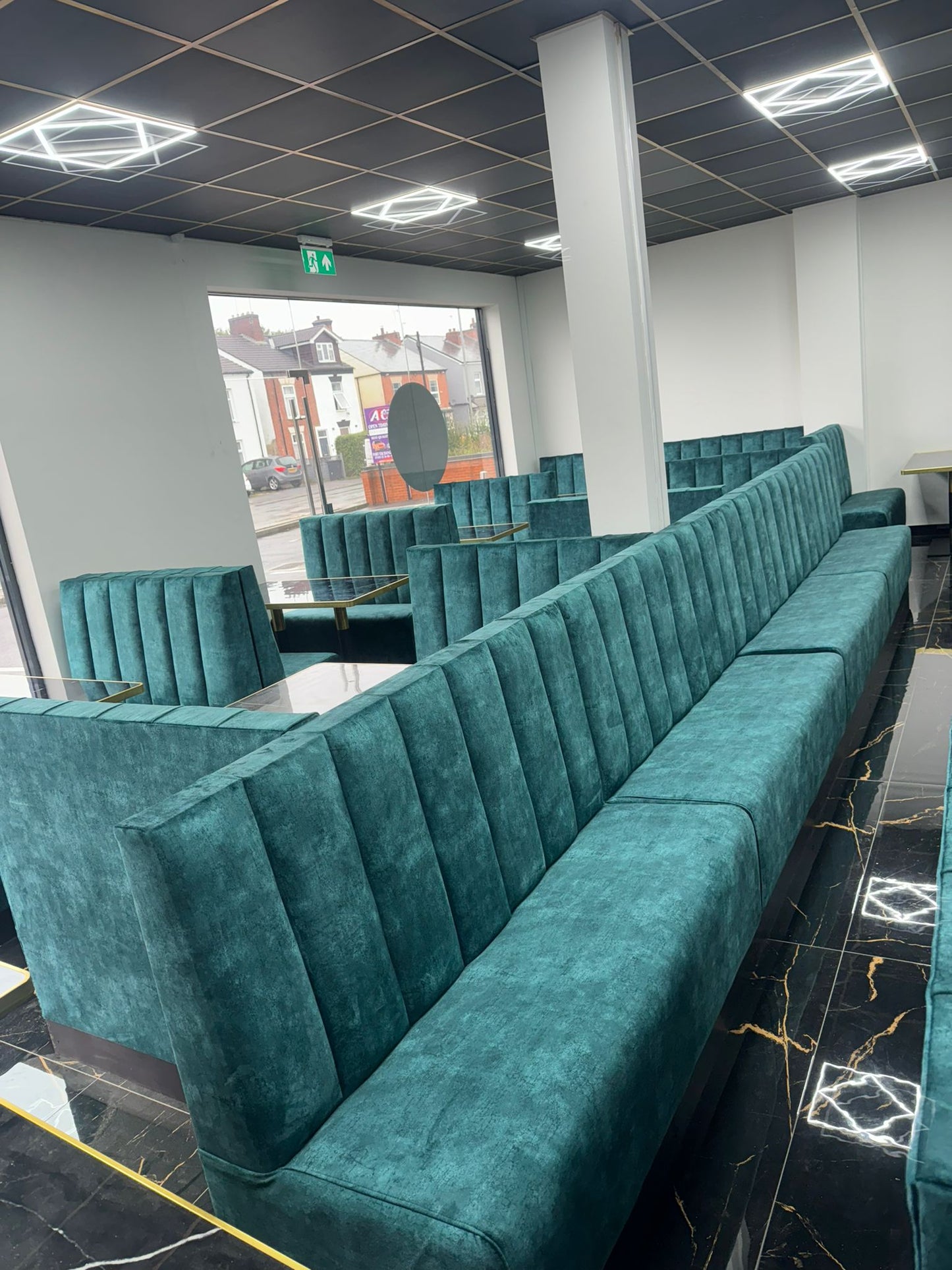 Zink Velvet Bench and Seating Bespoke